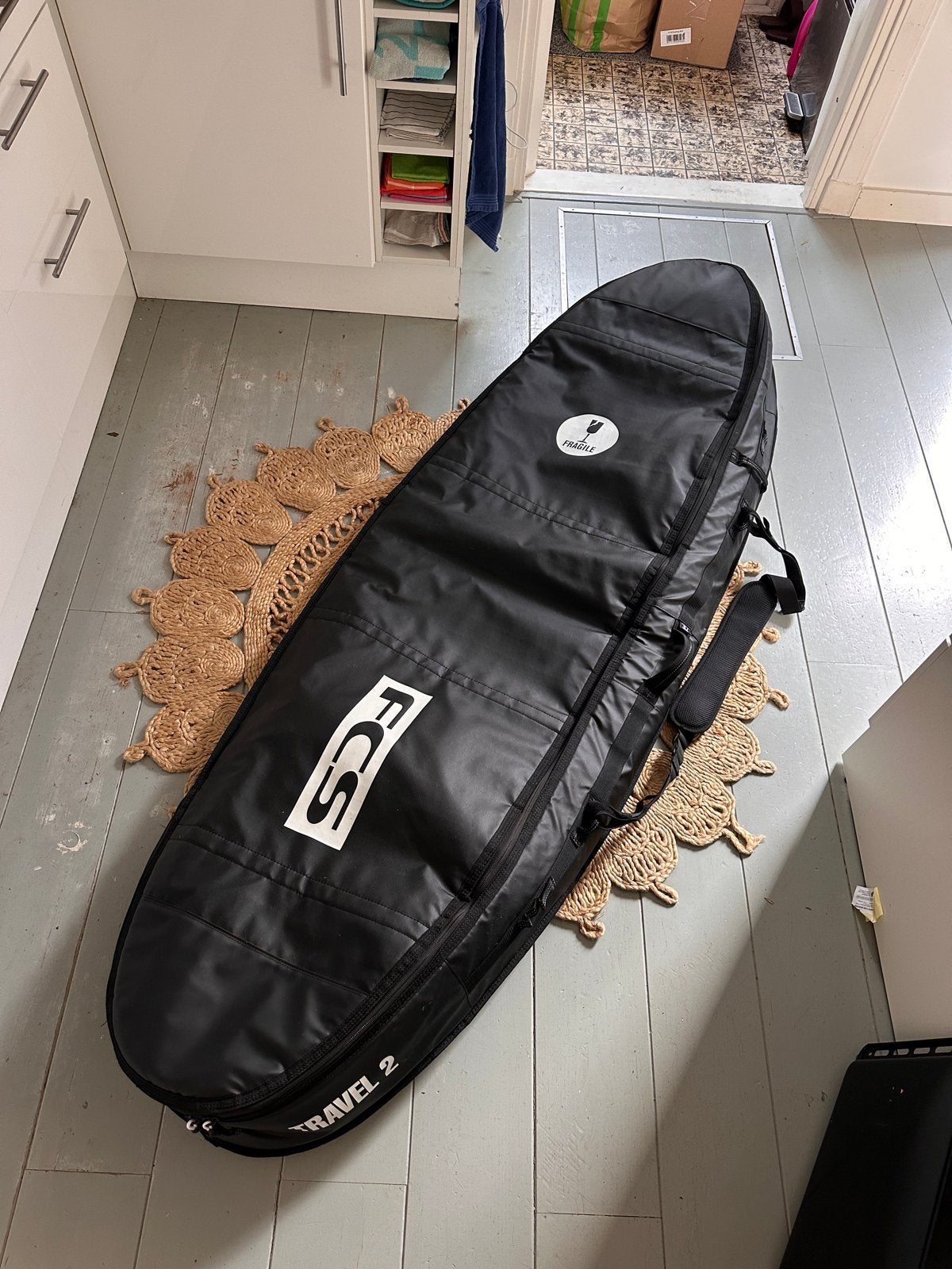 FCS Travel 2 Surfboardtas 7'0 - Zo goed als nieuw, Watersport en Boten, Ophalen of Verzenden, Zo goed als nieuw, Overige typen