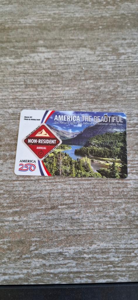 America The Beautiful pas geldig tot maart 2027, Ophalen of Verzenden