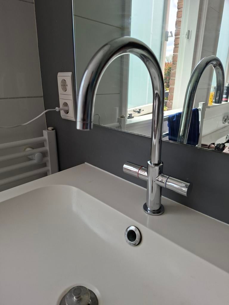Hansgrohe Axor Uno 2 2-greeps wastafelkraan Chroom, Doe-het-zelf en Verbouw, Sanitair, Ophalen, Gebruikt, Chroom, Kraan