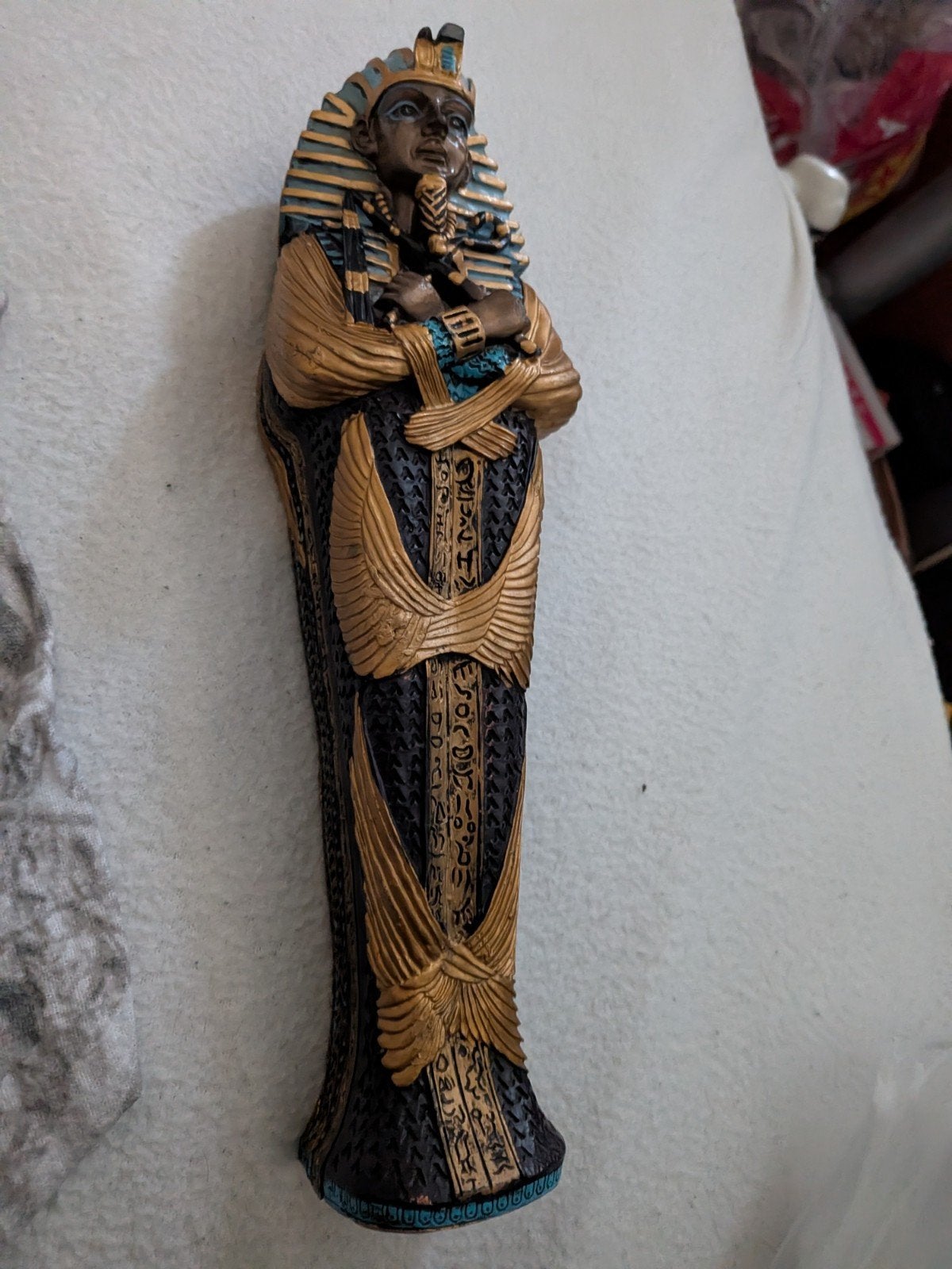 Egyptische Farao Toetanchamon Mummie Beeldje Doosje, Verzamelen, Ophalen of Verzenden, Gebruikt, Mens