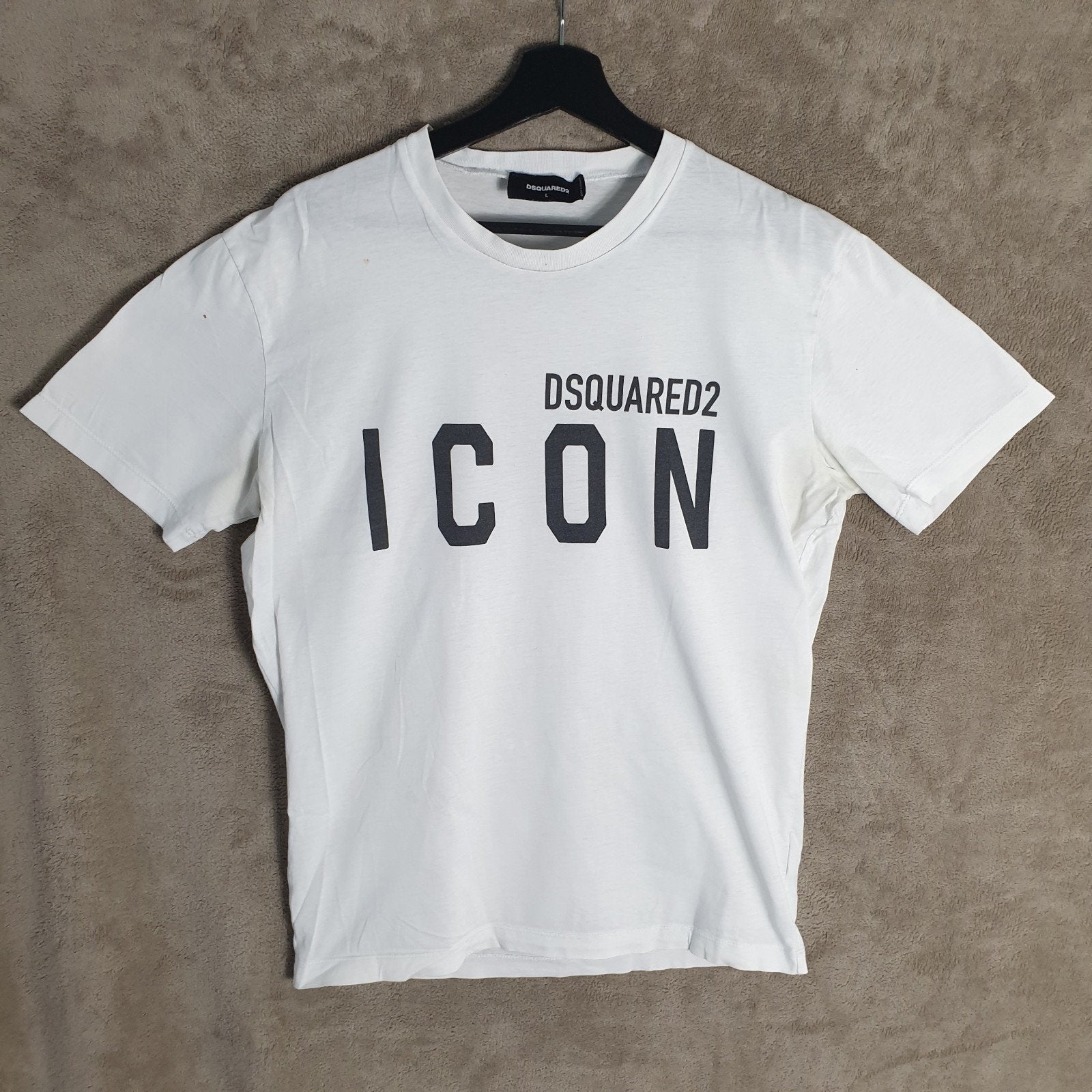 Dsquared2 Icon T-shirt - Maat L - Wit, Kleding | Heren, Maat 52/54 (L), Dsquared2, Wit, Ophalen of Verzenden