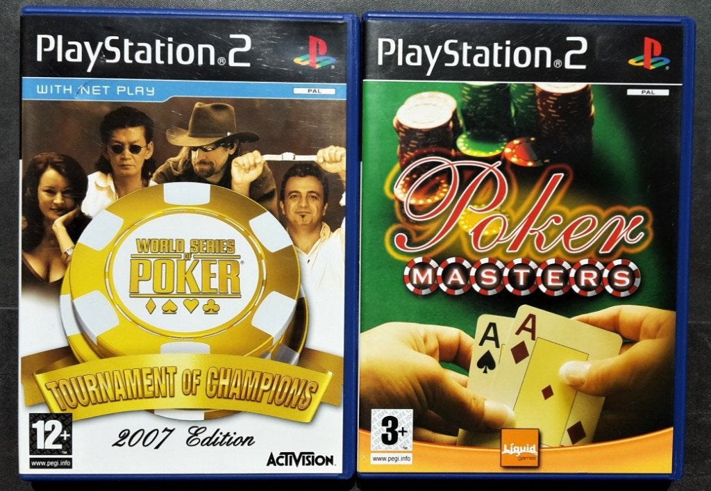PS2 Set - Poker Games - Playstation 2 Spellen, 1 speler, Ophalen of Verzenden, Zo goed als nieuw, Vanaf 3 jaar