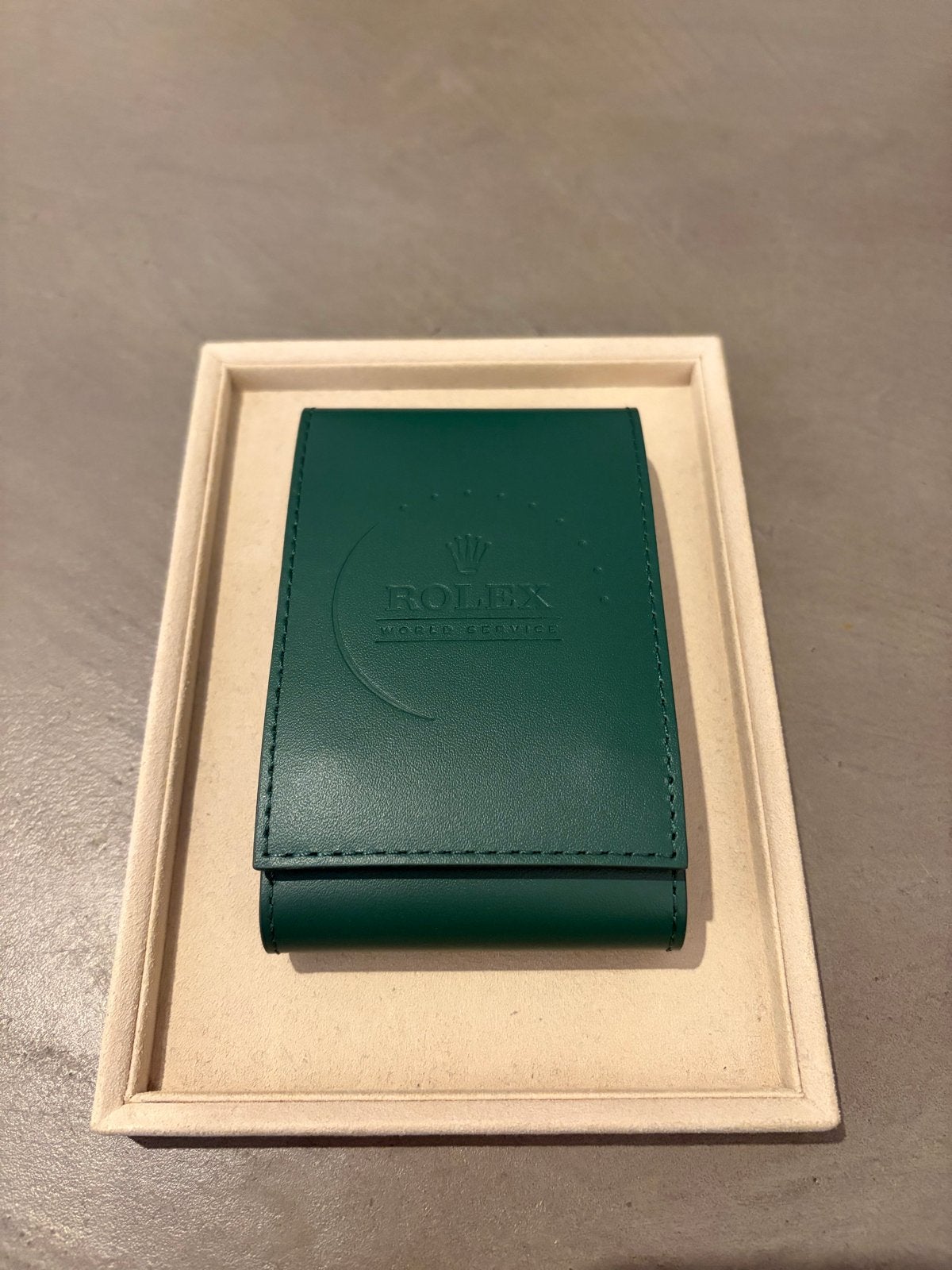 Rolex Service Pouch - Leer, Ophalen of Verzenden, Nieuw, Polshorloge, Rolex