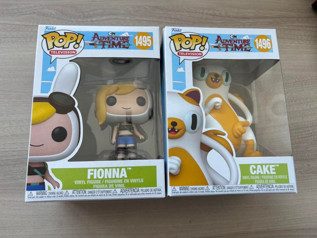 Funko Pop! Adventure Time Fionna & Cake #1495 #1496, Funko Europe, Nieuw, Ophalen of Verzenden, 4th floor, 1 Queen Caroline St, London W6 9YN, Verenigd Koninkrijk