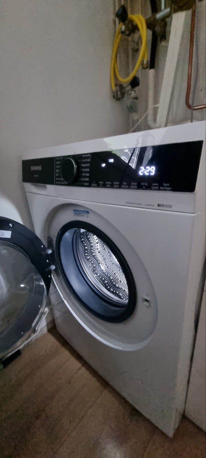 Siemens iQ500 Wasmachine - Zo goed als nieuw, Ophalen, 1200 tot 1600 toeren, Energieklasse A of zuiniger, 8 tot 10 kg