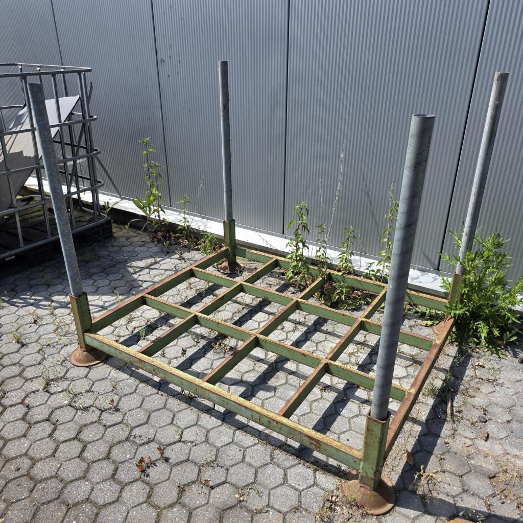 Metalen stapelrek met opzet buizen 145x120x120 cm  lxbxh, Niet ingevuld, Gebruikt, Niet ingevuld, Niet ingevuld