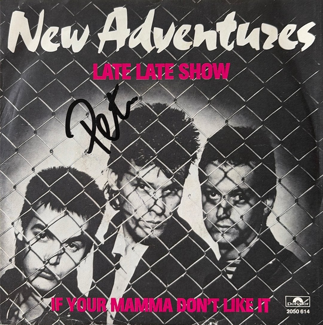 Nederpop single New Adventures GESIGNEERD!, Ophalen of Verzenden, Zo goed als nieuw, Rock en Metal, Overige typen