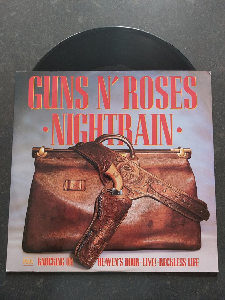Guns N' Roses - Nightrain 12" vinyl single LP, Cd's en Dvd's, Vinyl | Rock, Ophalen of Verzenden, Gebruikt, 12 inch, Poprock