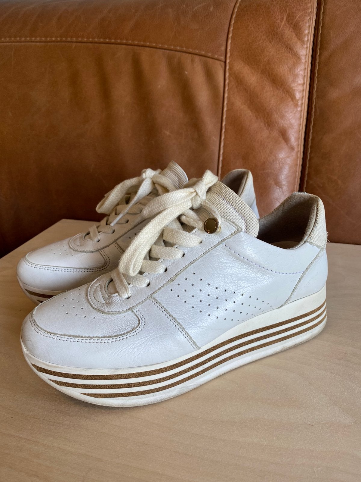 Via vai witte platform sneakers maat 38, Wit, Ophalen of Verzenden, Sneakers of Gympen, Zo goed als nieuw