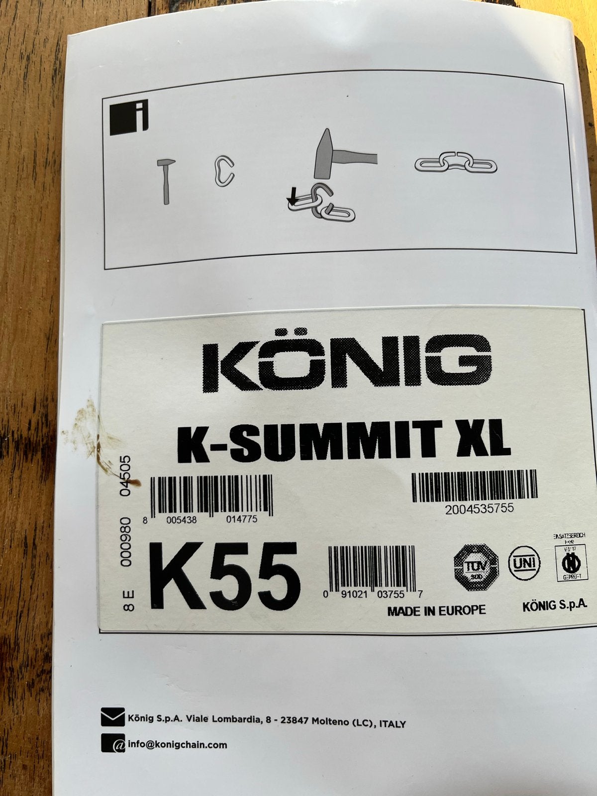 König K-Summit XL K55 sneeuwkettingen - Zo goed als nieuw, Ophalen of Verzenden, Zo goed als nieuw