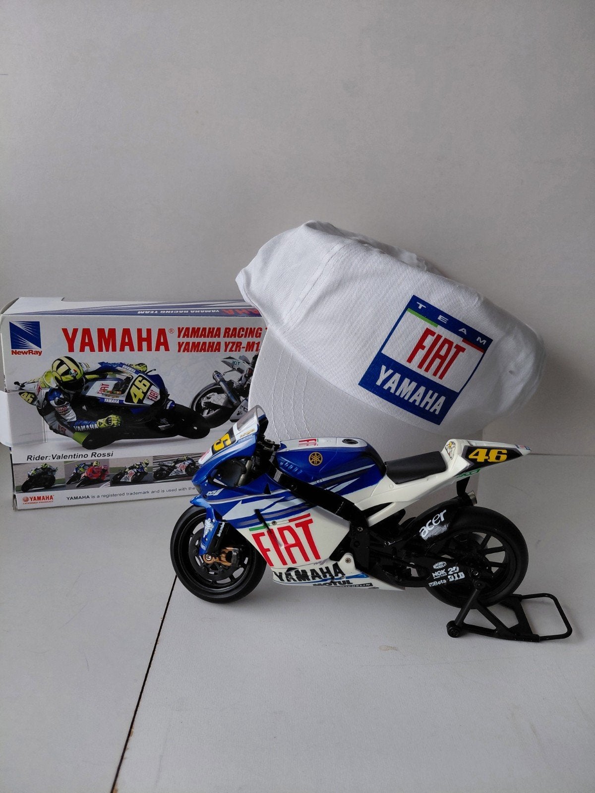 New Ray 1:12 Yamaha Rossi, Overige merken, Nieuw, Ophalen of Verzenden, Groter dan 1:32
