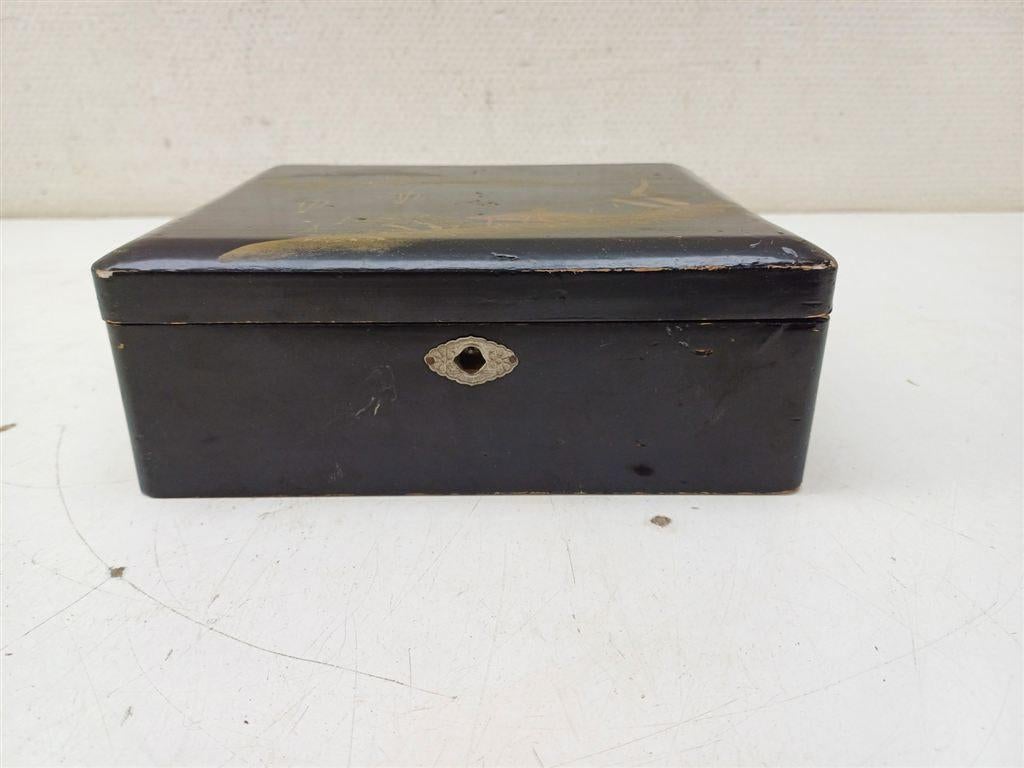 Houten sieradenkistje 39758, Ophalen of Verzenden, Gebruikt, Minder dan 50 cm