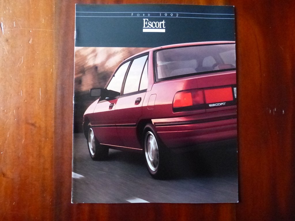 Ford Escort 1992 brochure USA, Verzenden, Zo goed als nieuw, Ford