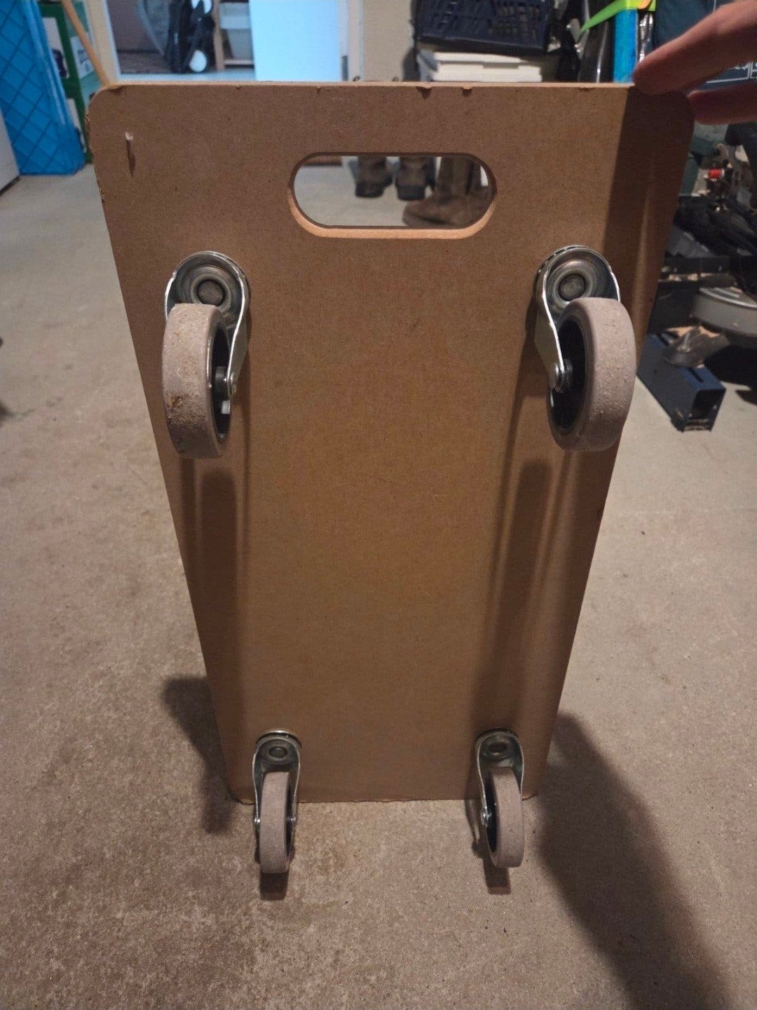 Meubelstransporter / hondje 4 stuks, 100 liter of meer, Ophalen, Gebruikt, Transportkar