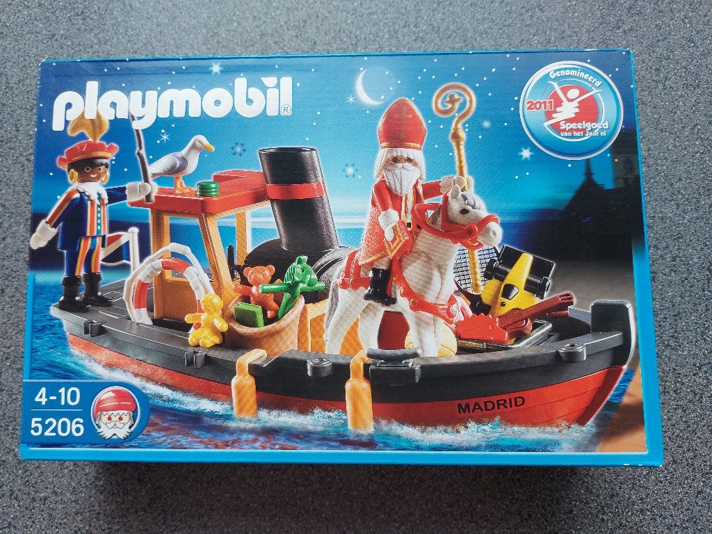 Boot Sinterklaas Playmobiel NIEUW  in doos 5206, Ophalen of Verzenden, Nieuw