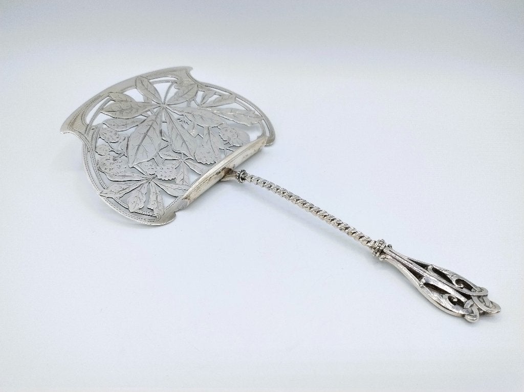 Zilveren aspergeschep, Fa. J.M. van Kempen Voorschoten, 1905, Antiek en Kunst, Antiek | Goud en Zilver, Verzenden, Zilver