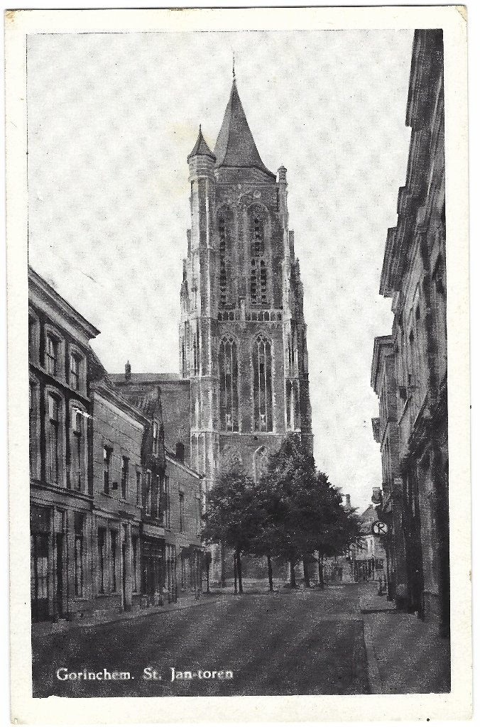 Gorinchem, St. Jan-toren, Ophalen of Verzenden, 1920 tot 1940, Ongelopen, Zuid-Holland