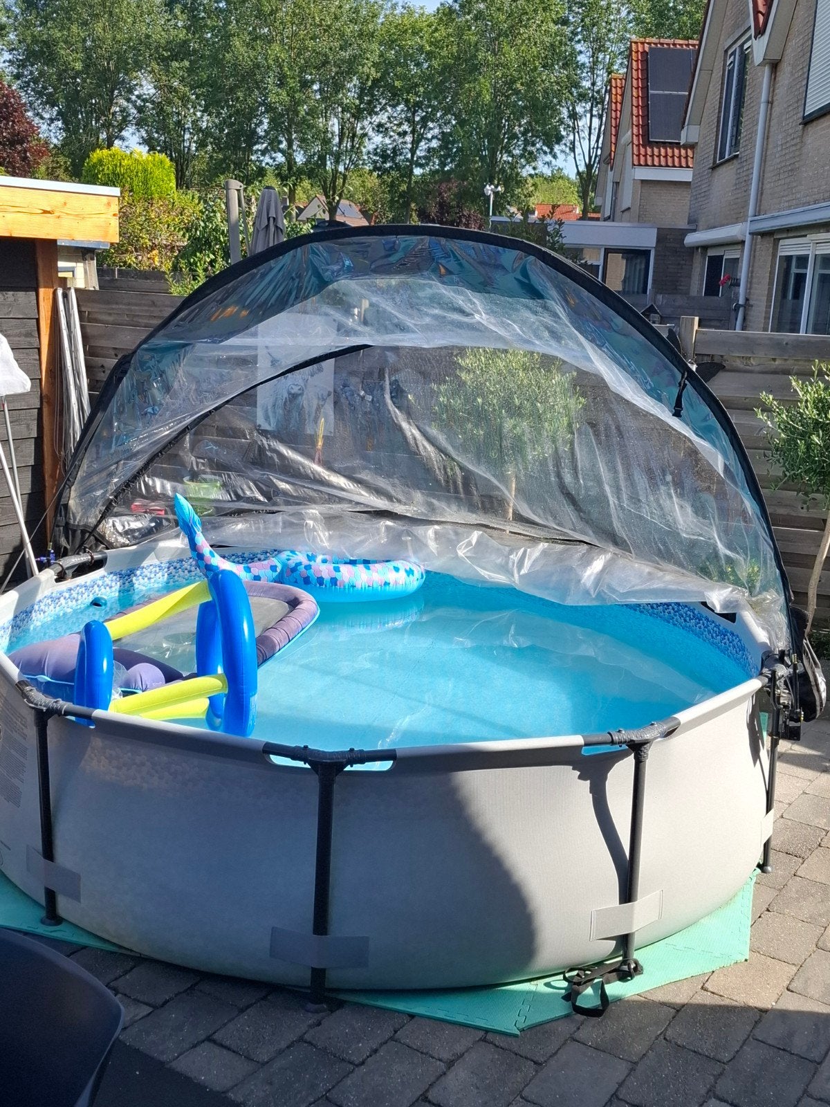 Bestway Zwembad 3.05m met filterpomp, Gebruikt, Minder dan 80 cm, Rond, 300 cm of meer