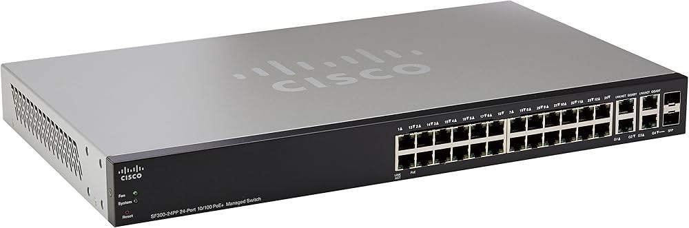 Cisco SF300-24P PoE Managed Switch, Computers en Software, Ophalen of Verzenden, Gebruikt