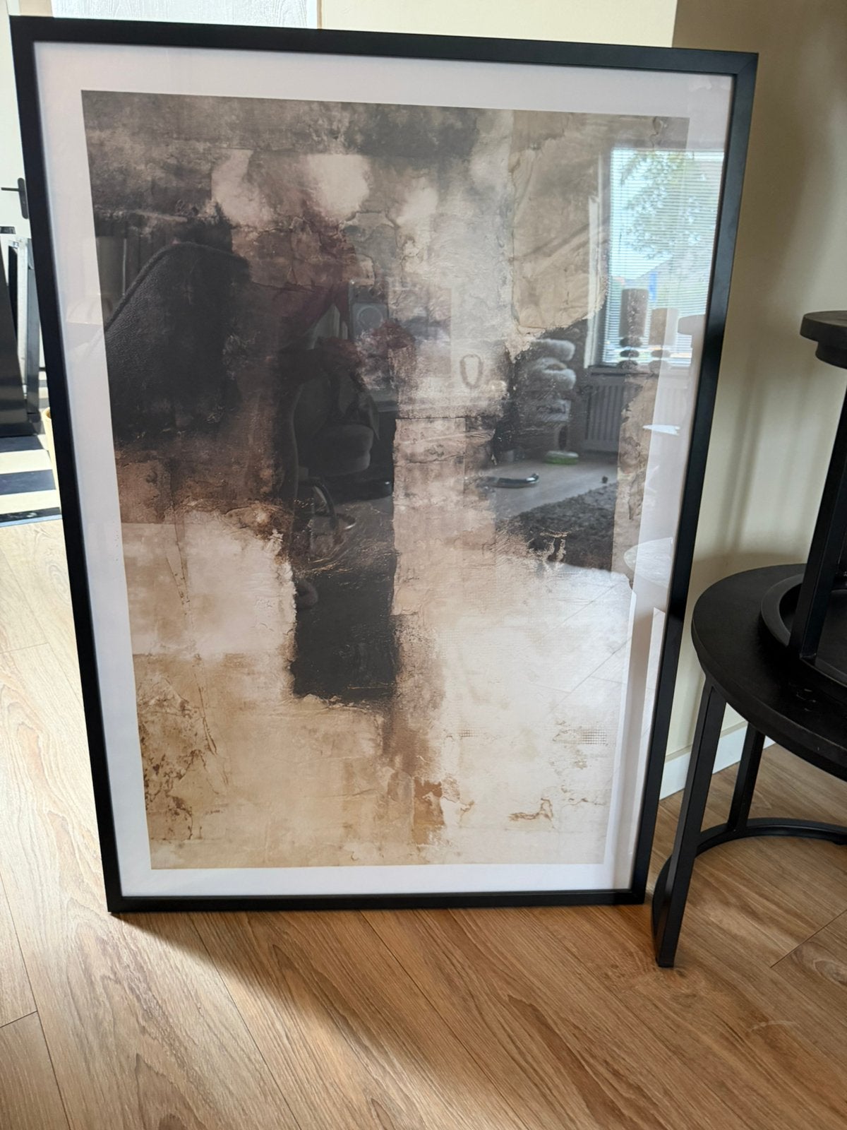 Mooi schilderij, decoratie in huis, Ophalen of Verzenden, Zo goed als nieuw, Hout