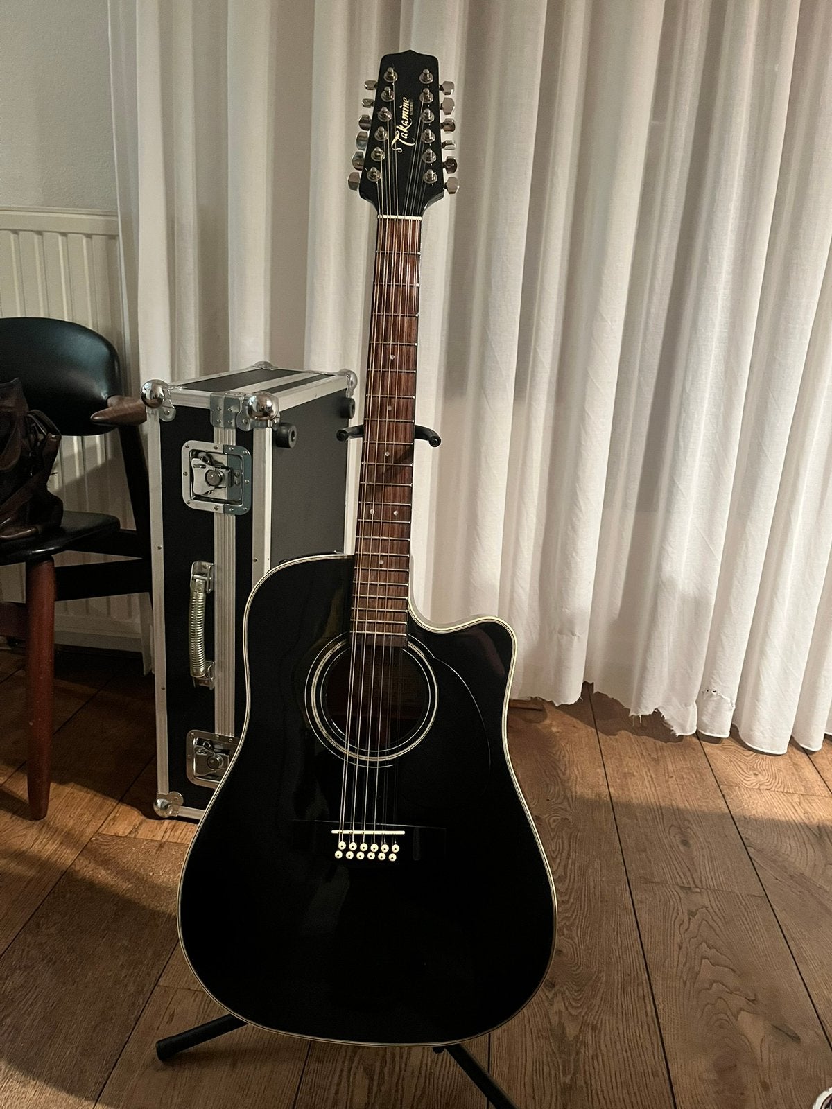 Takamine 12- snarige gitaar., Muziek en Instrumenten, Snaarinstrumenten | Gitaren | Akoestisch, Ophalen, Gebruikt, Western- of Steelstringgitaar