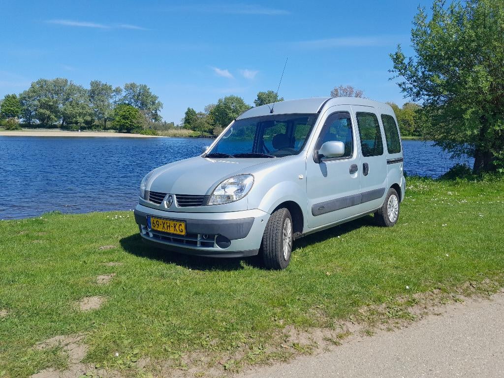 Renault Kangoo 1.6 16V 70KW 2007 Grijs, Auto's, 49 €/maand, Origineel Nederlands, Handgeschakeld, Kangoo