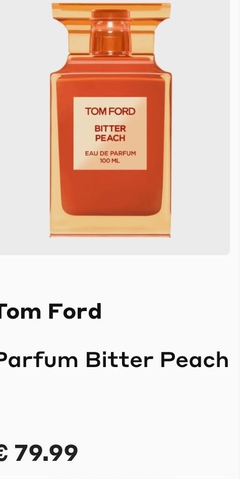 Tom Ford Bitter Peach Eau de Parfum 100 ML, Ophalen of Verzenden, Zo goed als nieuw