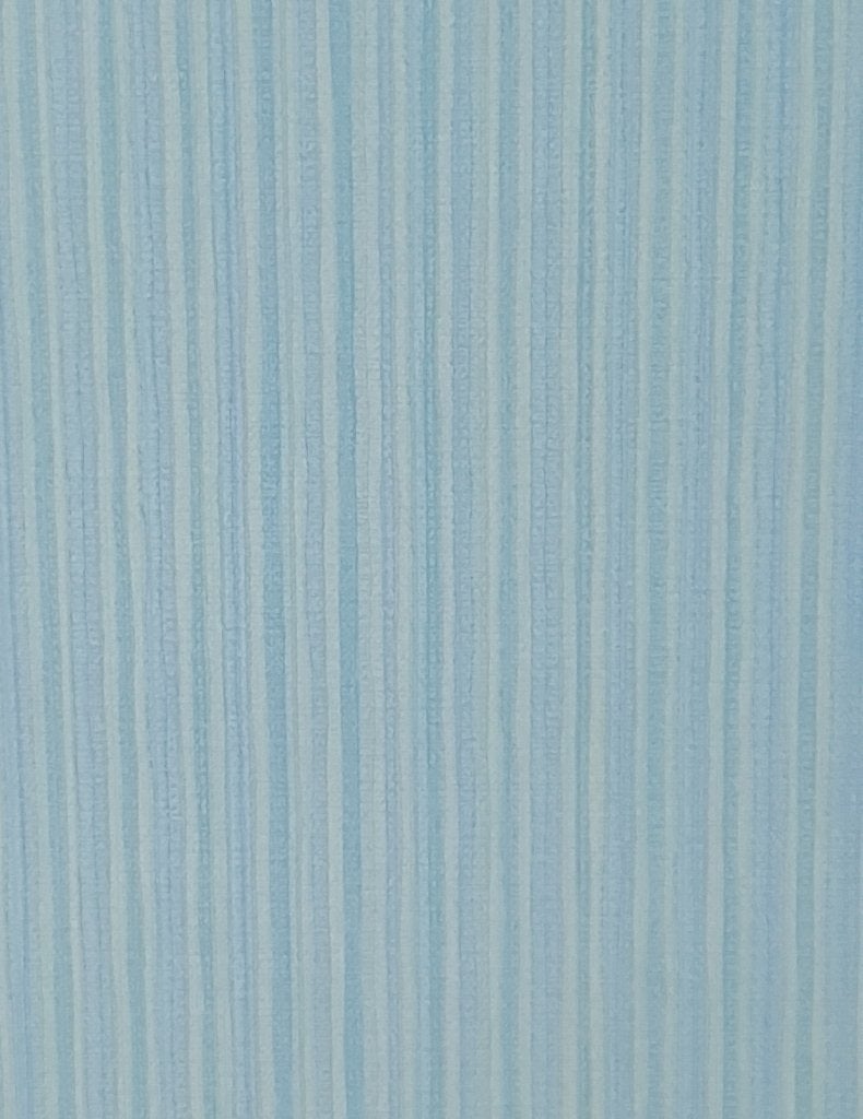 13695 Babyblauw gestreept behang in zachte tinten swiet, Ophalen of Verzenden, Wit