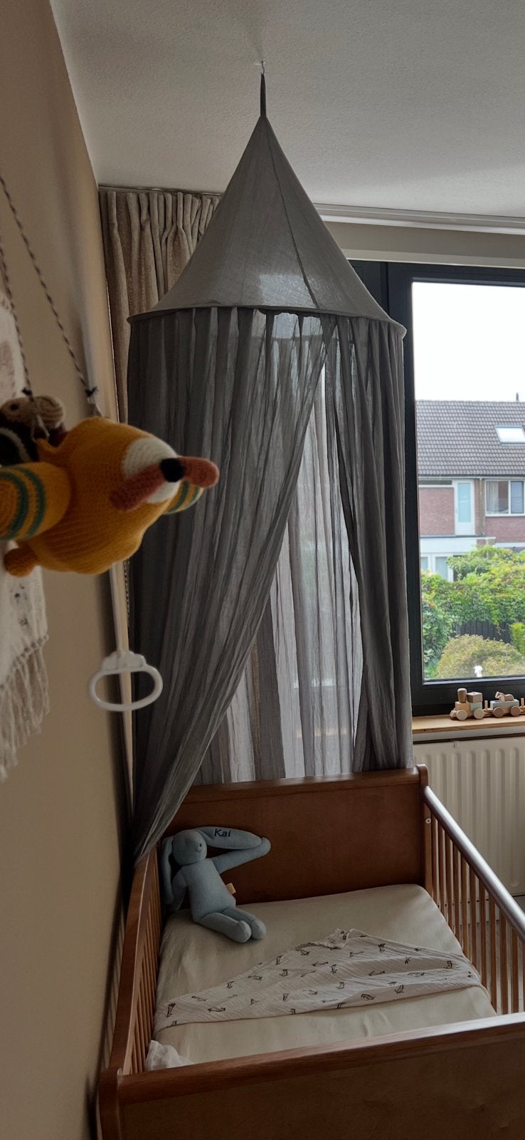 Meyco klamboe grijs, Ophalen, Zo goed als nieuw, Jongetje of Meisje