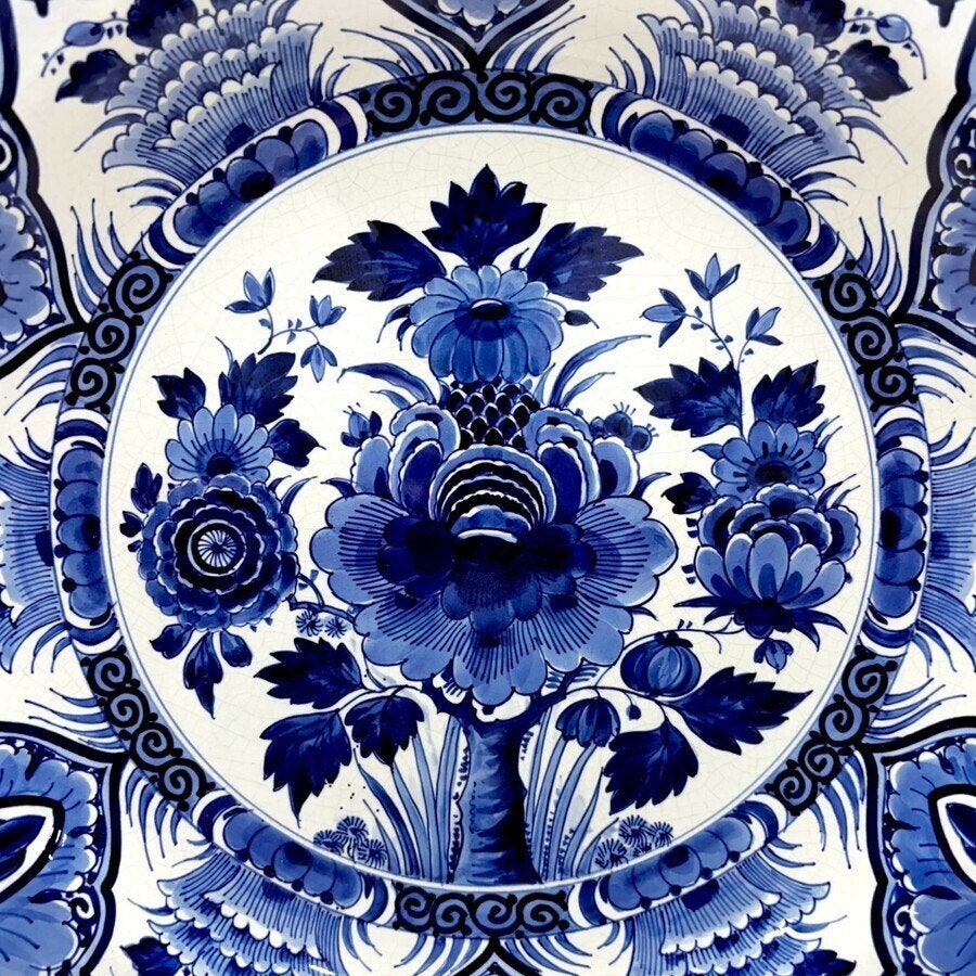 Grote Porceleyne Fles sierschotel, Antiek en Kunst, Ophalen of Verzenden