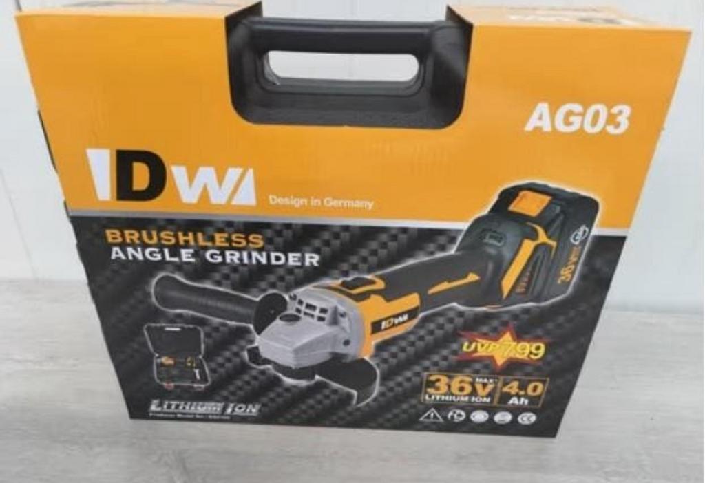 DW AG03 borstelloze haakse slijper 36 volt, Ophalen, Gereedschap, Het goedkoopste adres, Altijd