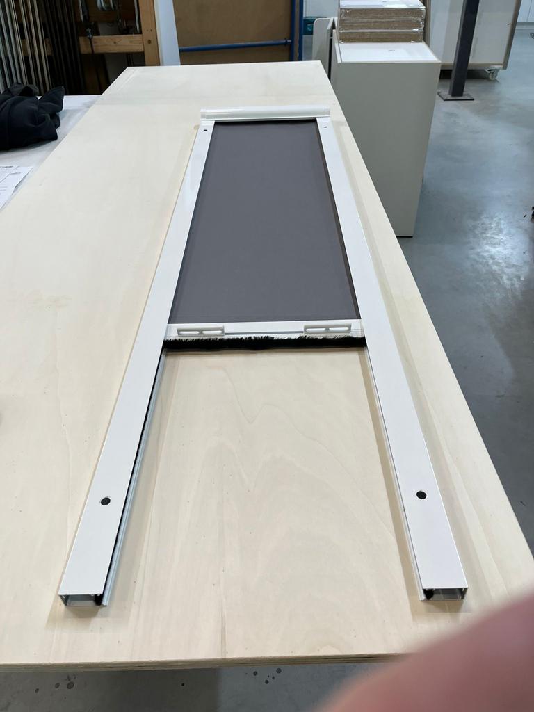 Rolgordijn met geleiding 38x150 cm / 20 stuks, Ophalen, Minder dan 50 cm, Gebruikt, 100 tot 150 cm