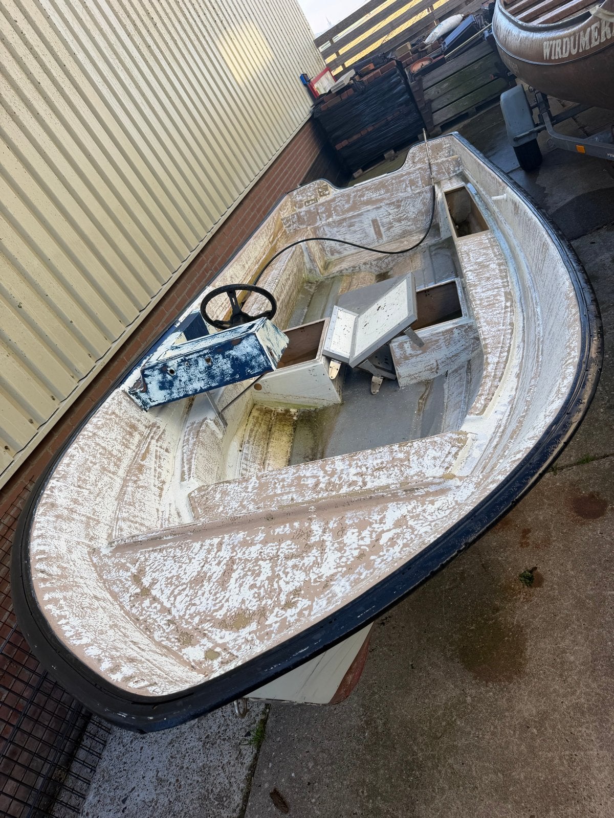 Rana 17 casco met stuurwerk - Opknapper, Watersport en Boten, Ophalen, Gebruikt