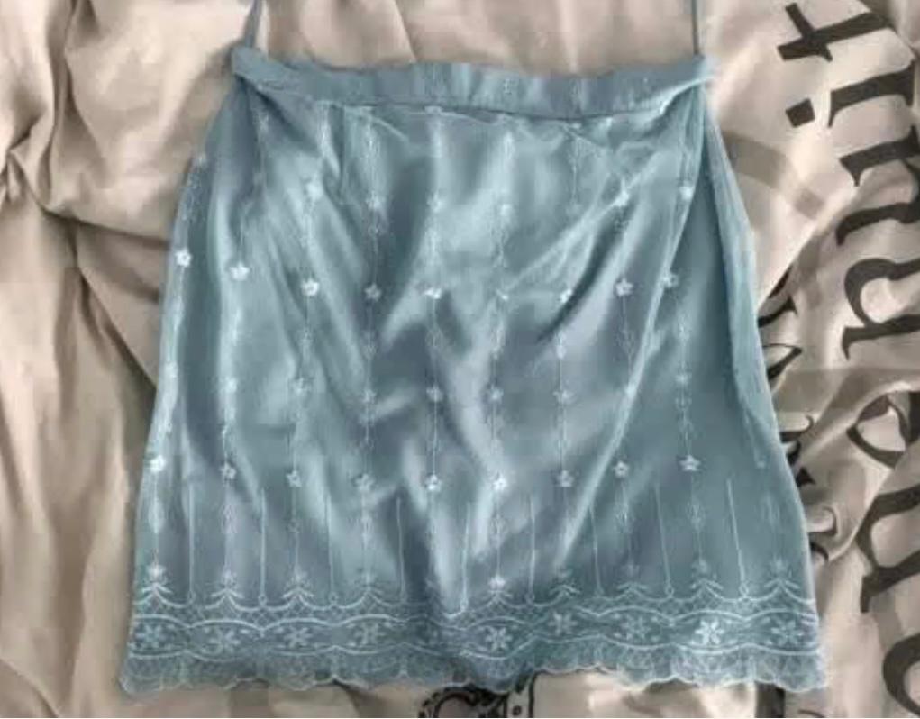 lichtblauw rokje van merk jürgen michaelsen in maat 40, Blauw, Zo goed als nieuw, Boven de knie, Ophalen