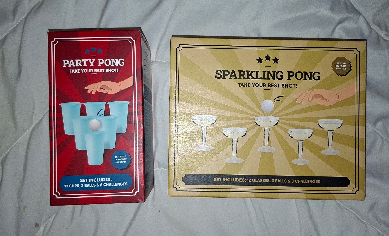 Party Pong & Sparkling Pong Feestspellen Set, Ophalen of Verzenden, Nieuw, Feestartikel, Verjaardag
