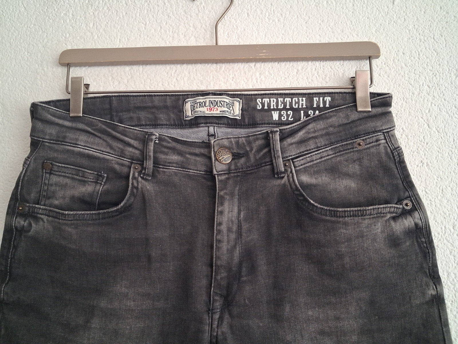 Petrol Industries Stretch Fit Jeans W32 L34 - Grijs, Petrol Industries, W32 (confectie 46) of kleiner, Ophalen of Verzenden, Zo goed als nieuw