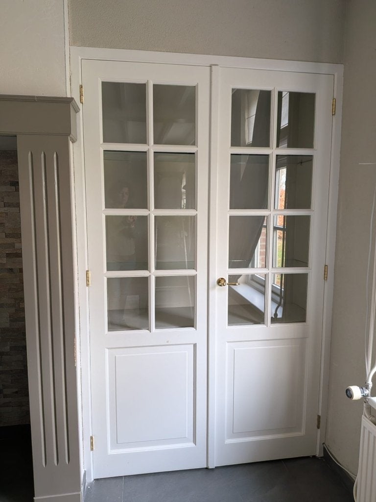 Binnendeurkozijn, Gebruikt, Deurkozijn, 150 tot 225 cm, Inclusief glas
