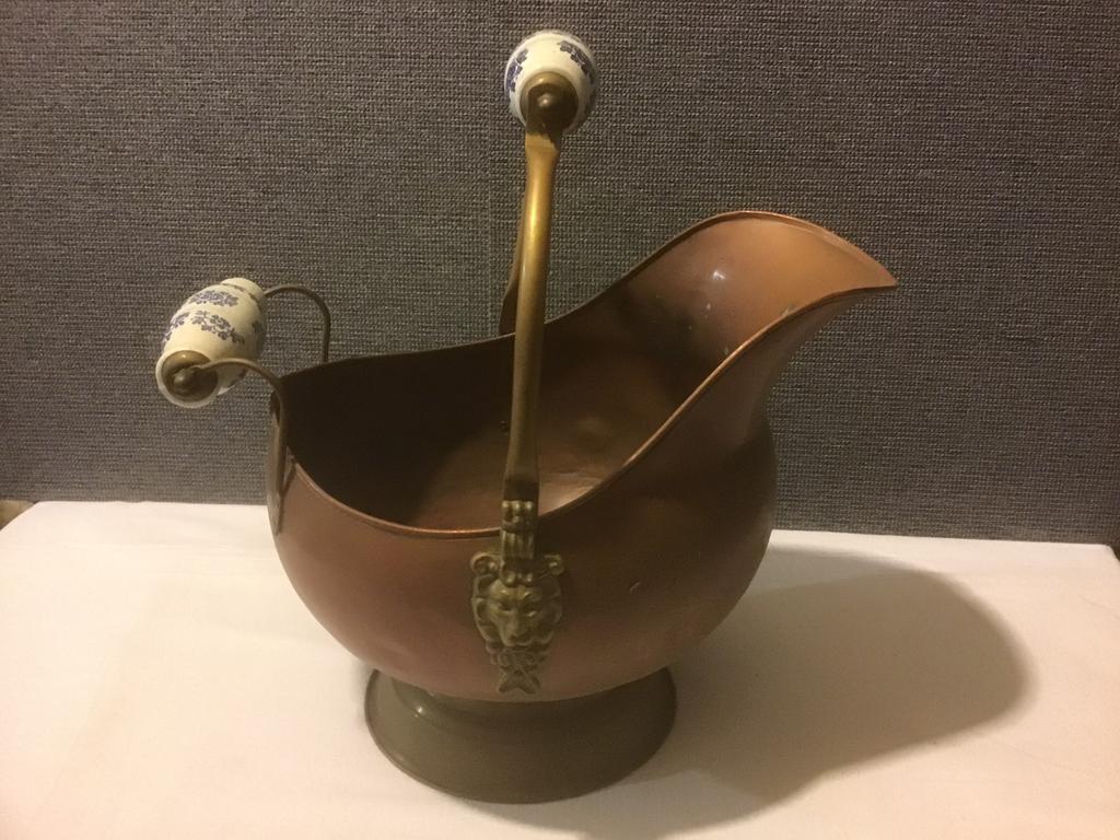 Antieke koperen helmkit, Ophalen of Verzenden