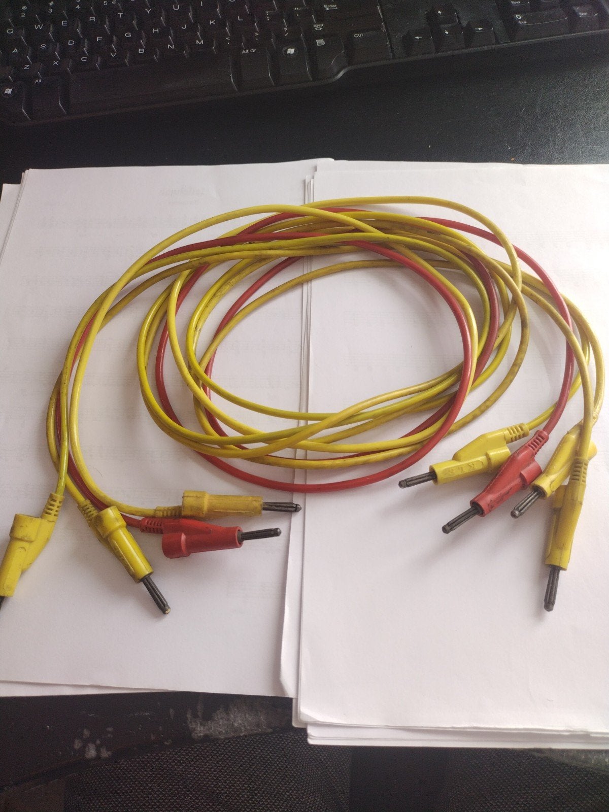 Experimenteer kabels banaanstekker 140 cm (2x), Ophalen of Verzenden, Gebruikt
