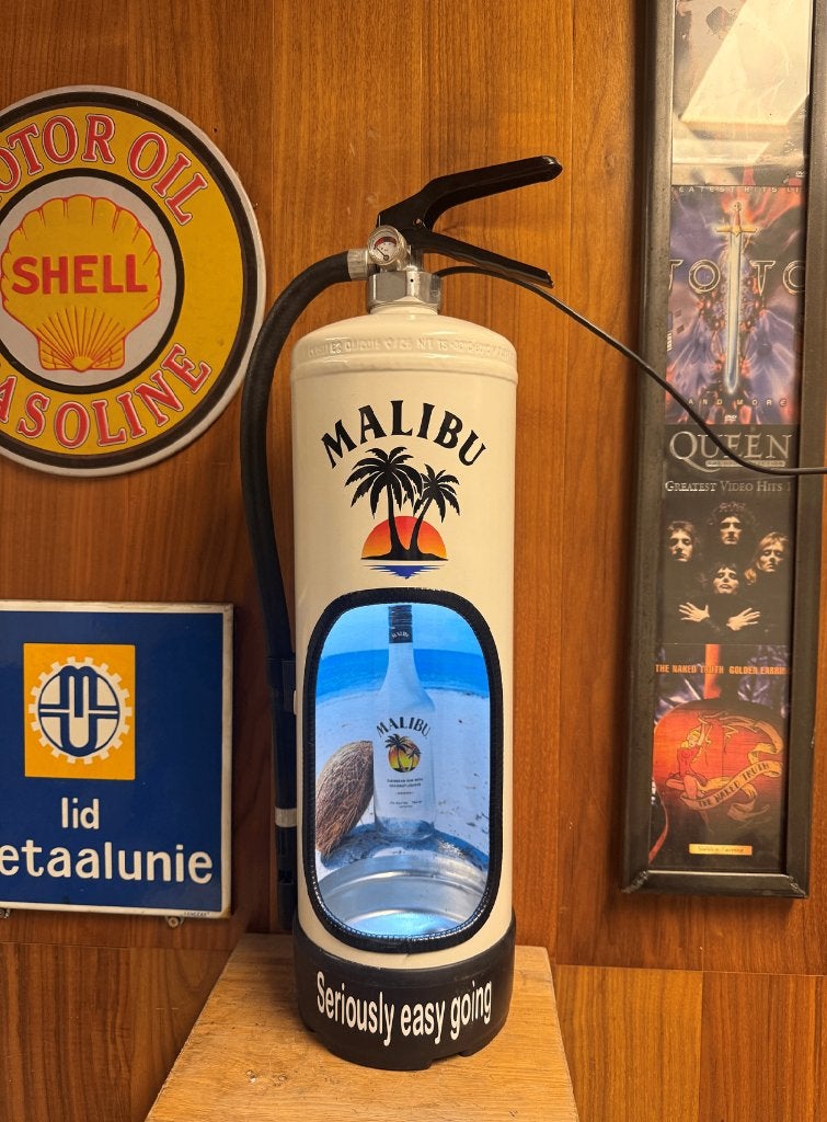 Malibu decoratieve brandblusser lamp, mancave, Ophalen of Verzenden, Nieuw, E14 (klein), Led-lamp