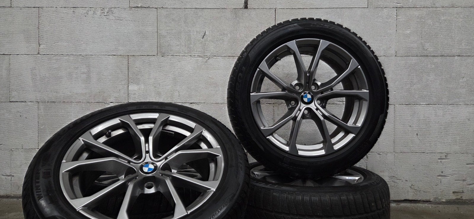 17" BMW 776 G20 G21 G42 3-serie orig velgen RFT winterbanden, Gebruikt, Banden en Velgen, 17 inch, C