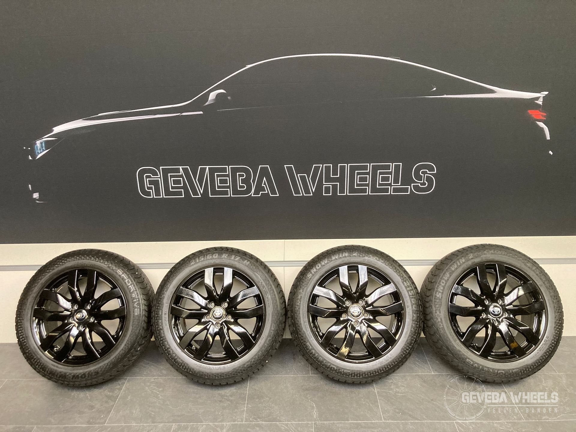 17” Toyota C-hr velgen + winterbanden 5x114.3 TPMS 215/60/17, Auto-onderdelen, Banden en Velgen, -, -, Banden en Velgen, 17 inch