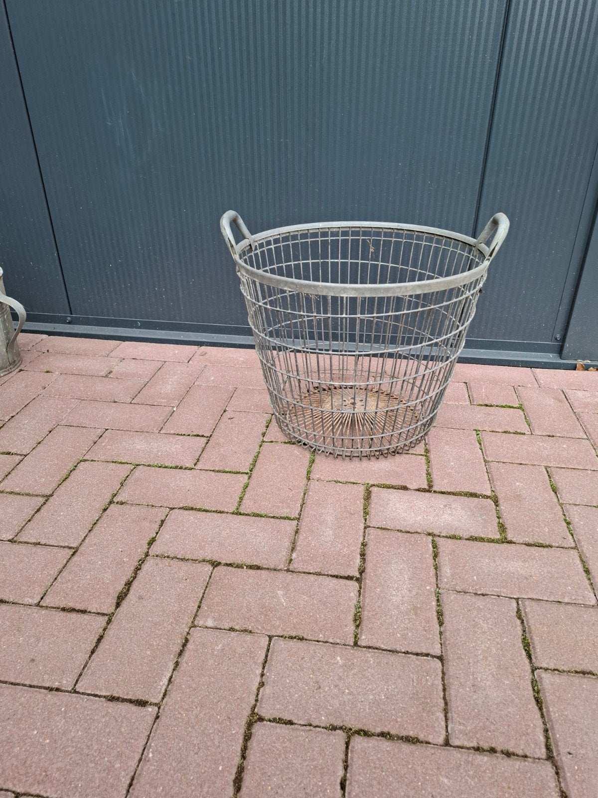 Zinken aardappelen / draadmand Vintage, Ophalen, Met handvatten, Gebruikt, Mand
