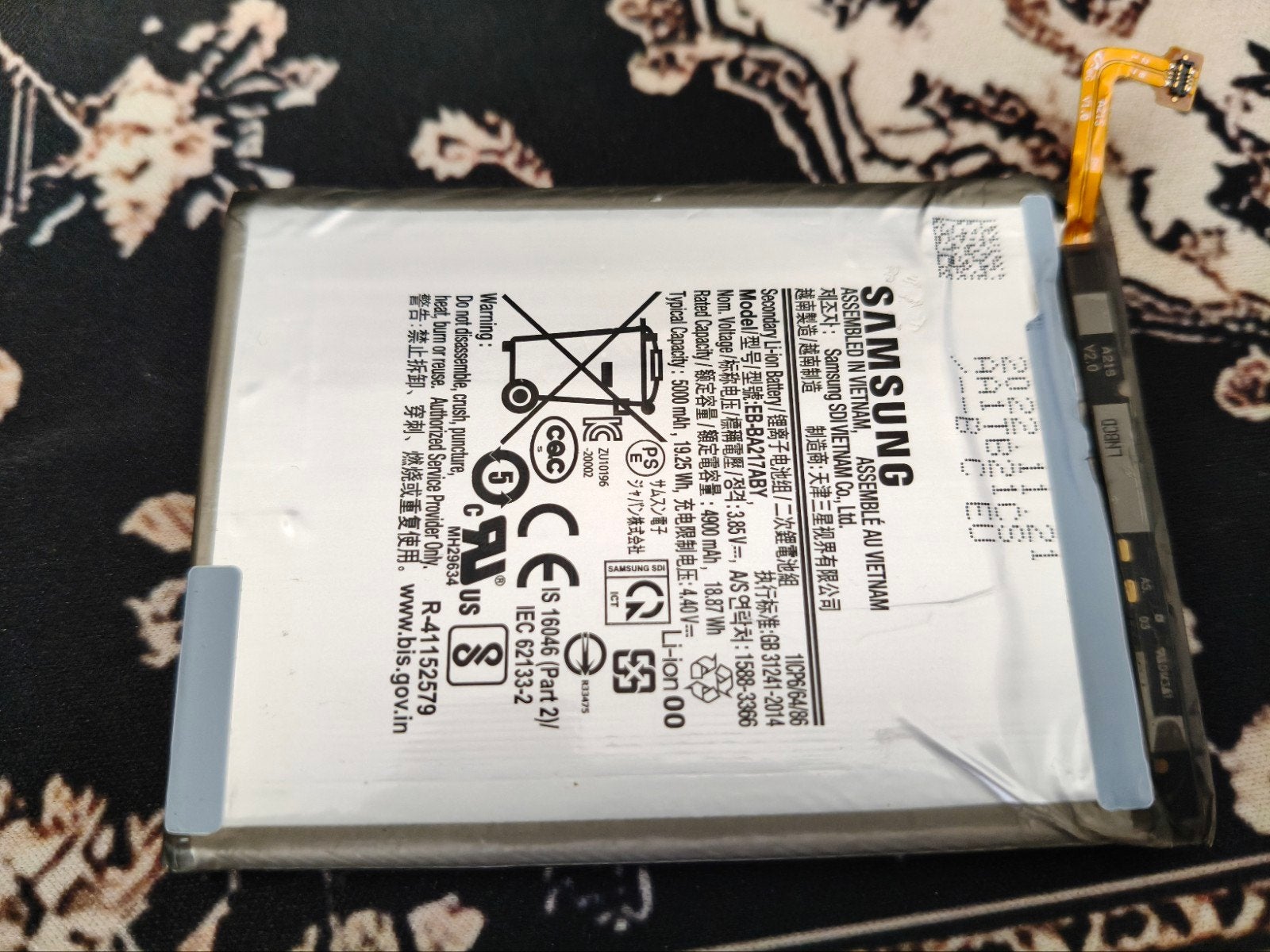 Originele Samsung EB-BA217ABY Batterij 5000 mAh A12/A21s/A13, Ophalen, Gebruikt, Samsung