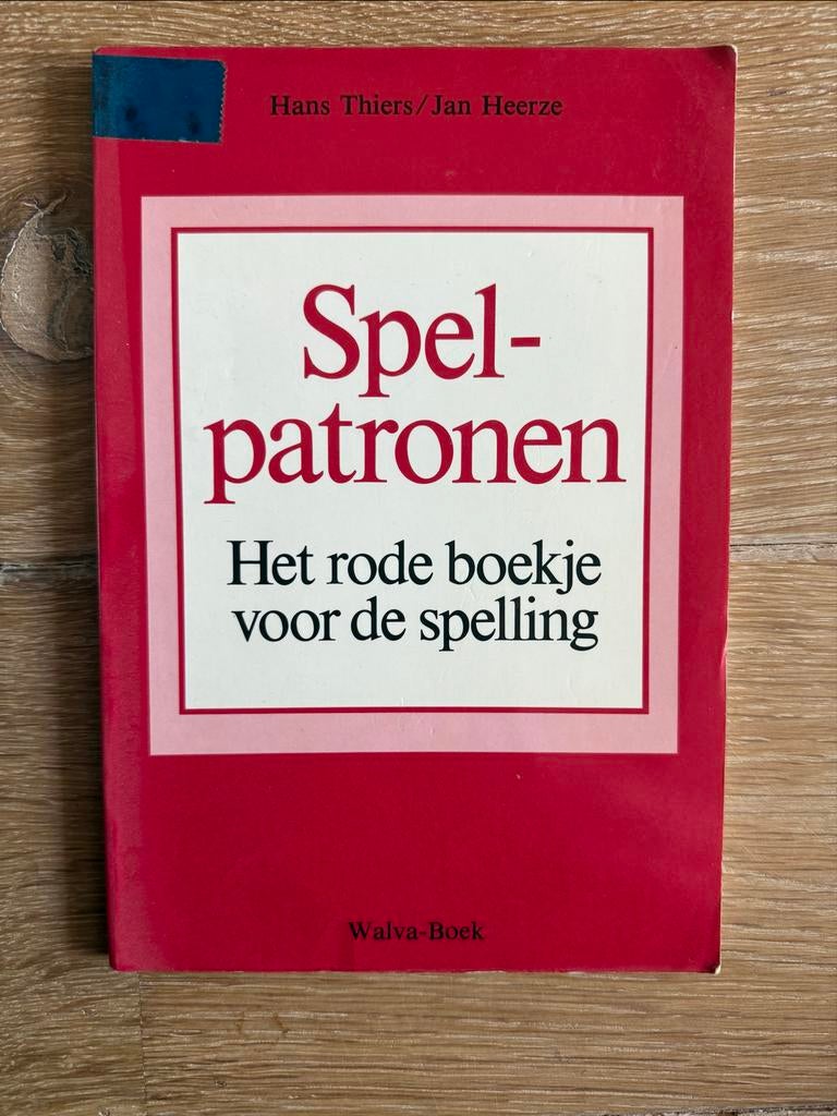 Spelpatronen: Het rode boekje voor de spelling, Ophalen of Verzenden, Gelezen