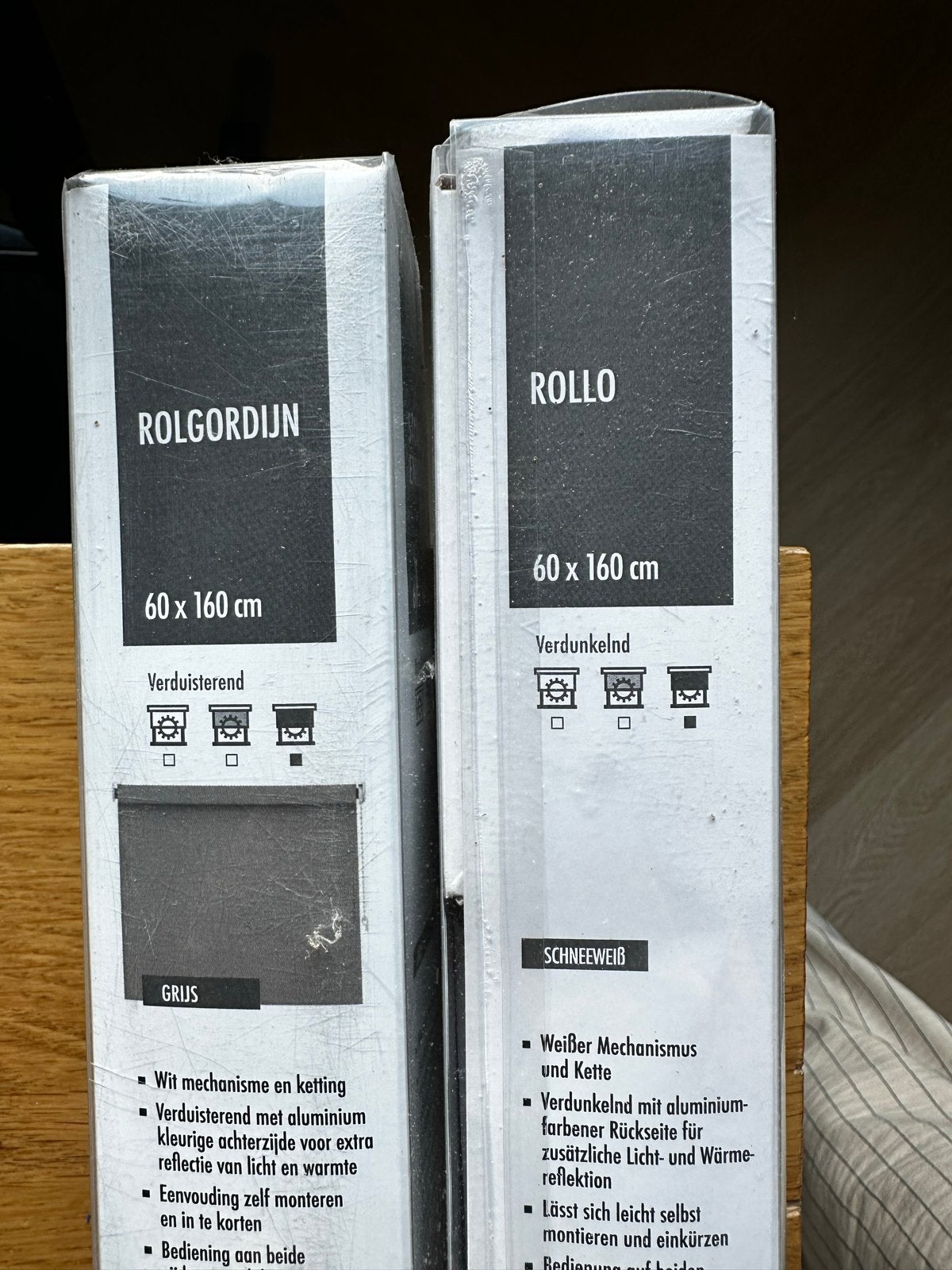 Nieuw verduisterend rolgordijn 60x160 cm, Ophalen, Verduisterend, Nieuw, Rolgordijn