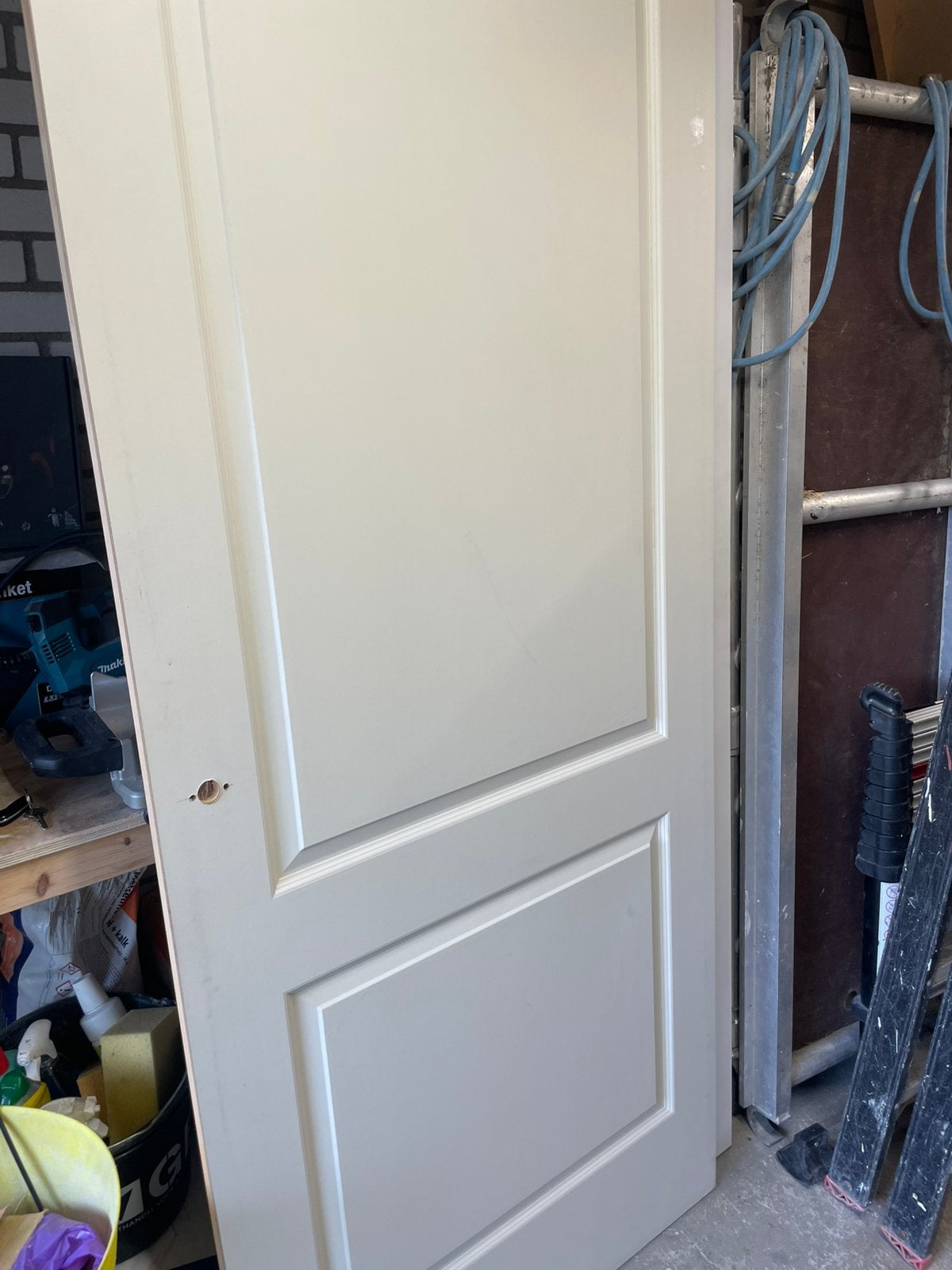 Opdek deur 88x211,5cm rechts draaiend, Ophalen, Zo goed als nieuw, Binnendeur, 200 tot 215 cm
