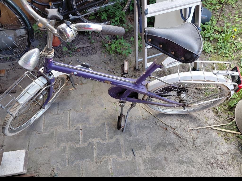 Vintage Sparta Vouwfiets - Paars, Fietsen en Brommers, Fietsen | Vouwfietsen, Gebruikt, Dames, Overige merken, 20 inch of meer