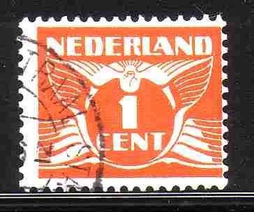 Nederland 1924 144 Vliegende duif 1c, Gest, Ophalen of Verzenden, T/m 1940, Gestempeld