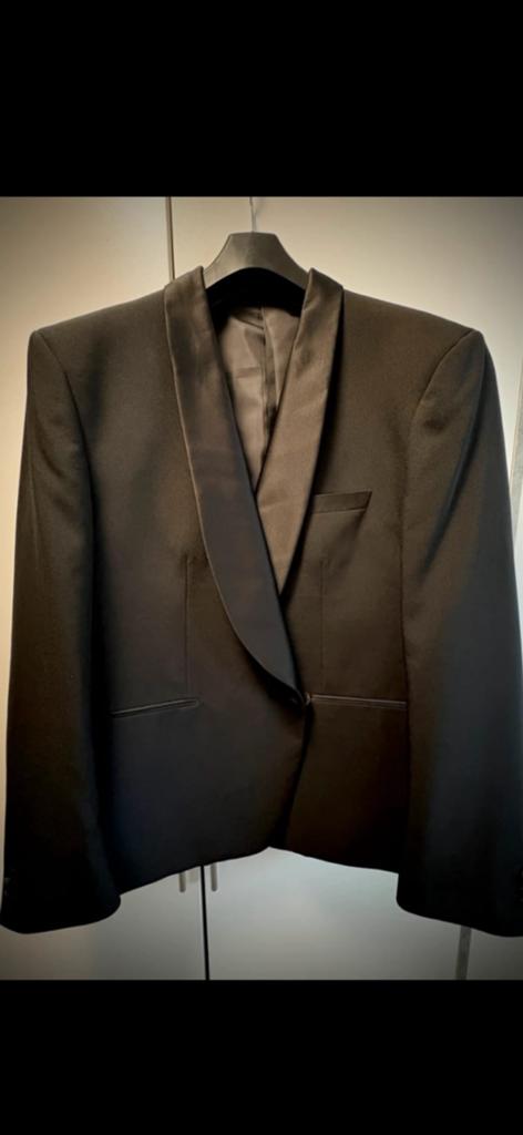 Mooie driedelige zwarte smoking maat XXL (zie omschrijving), Kleding | Heren, Kostuums en Colberts, Ophalen of Verzenden, Zo goed als nieuw